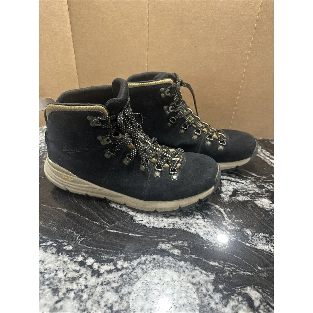 Danner 62287 Mens Mountain 600 Black/Khaki Waterproof Hiking Boots Shoes Size 11